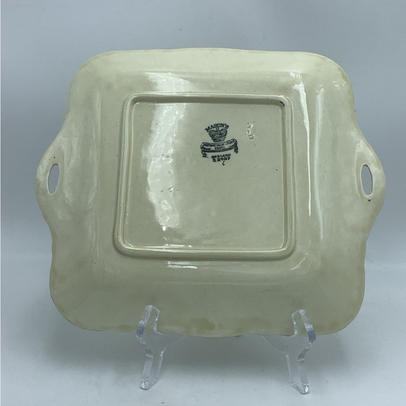 Vintage Masons England  Ironstone Square Platter with Handles - Picture 7 of 9